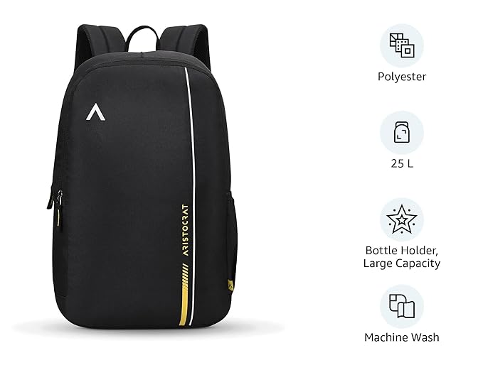 Aristocrat 25L Nova Laptop Backpack – Black
